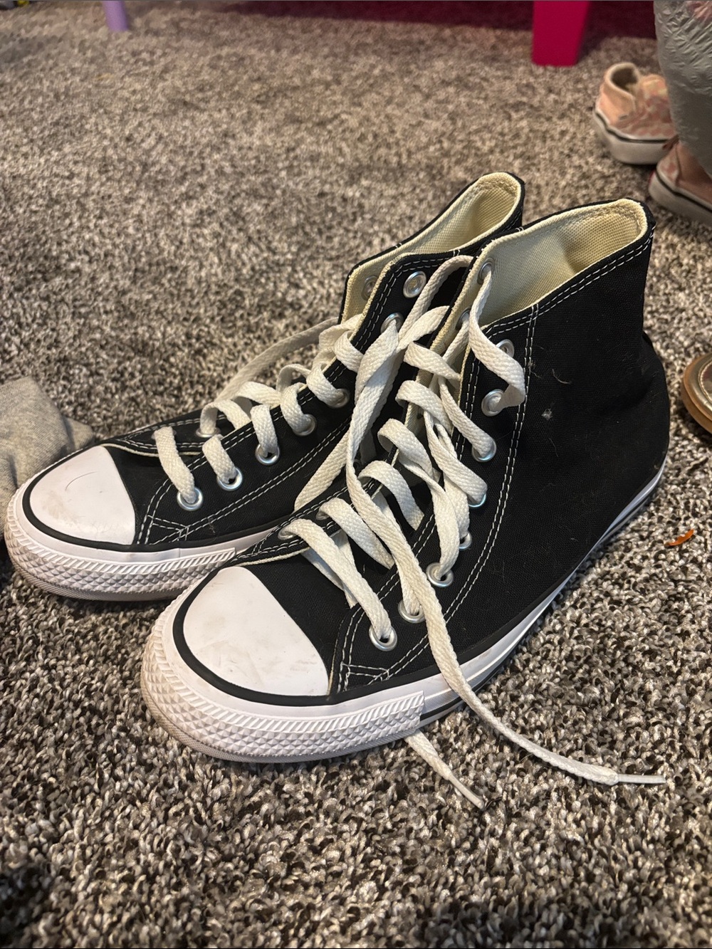 Converse Black and White High Top Sneakers